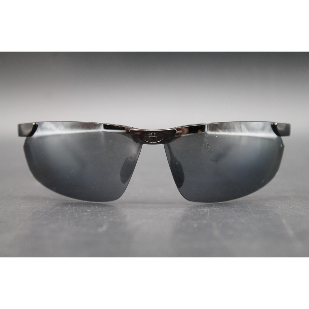 Ironman Mens Wrap Sunglasses Black Semi Rimless Sport Running Cycling Golf Shade